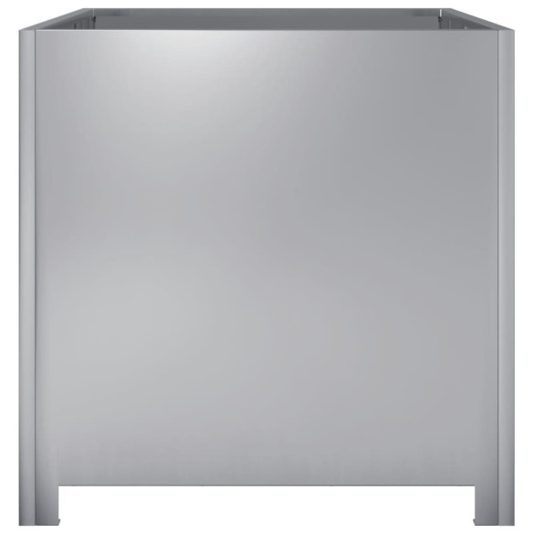 Jardinieră Oțel Galvanizat 50x50x50 cm - Livrare Gratuită