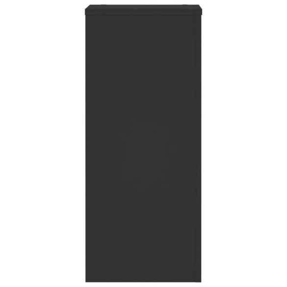 Suporturi Plante Lemn Negru - 2 bucăți - 30x30x70 cm