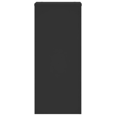 Suporturi Plante Lemn Negru - 2 bucăți - 30x30x70 cm