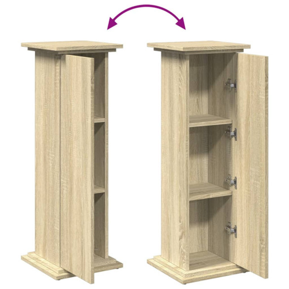 Suport Expoziție cu Depozitare Sonoma Stejar 90cm Suport Expoziție cu Depozitare Sonoma Stejar 90cm