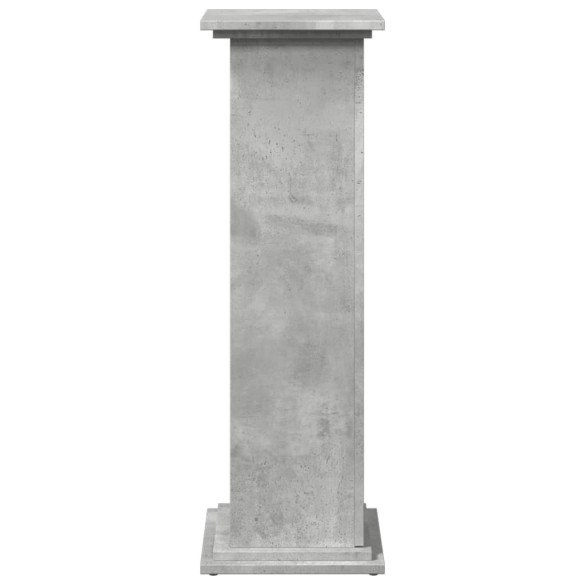 Suport Expozitie cu Depozitare Gri Beton - 90 cm