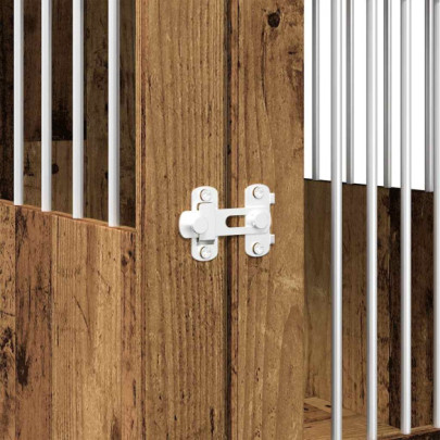 Cușcă Masă pentru Câini - Lemn Vechi 45x62x59cm