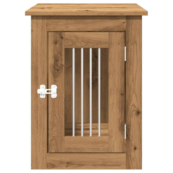 Cușcă Câini Stejar - Ladă Masă Capăt - Livrare Gratuită