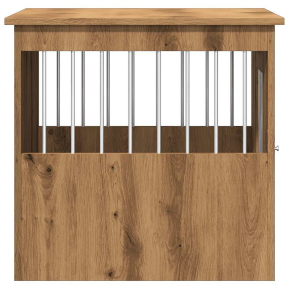 Cușcă Câini Stejar - Ladă Masă Capăt - Livrare Gratuită