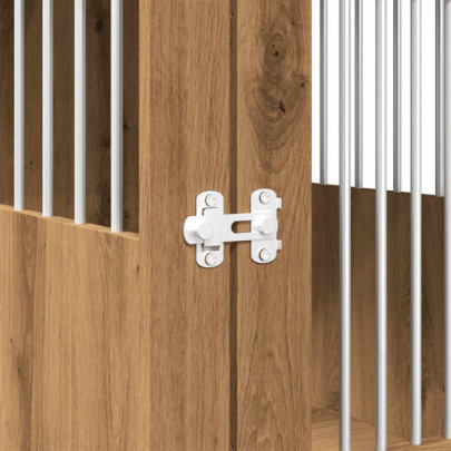 Cușcă Câini Stejar - Ladă Masă Capăt - Livrare Gratuită