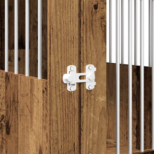 Cușcă Masă Câini Lemn Îmbătrânit - Mobilier Practic