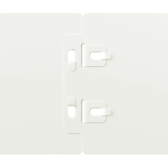 Borduri Gazon Alb Oțel Laminat | 50 buc | Livrare Gratuită