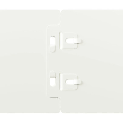 Borduri Gazon Alb Oțel Laminat | 50 buc | Livrare Gratuită