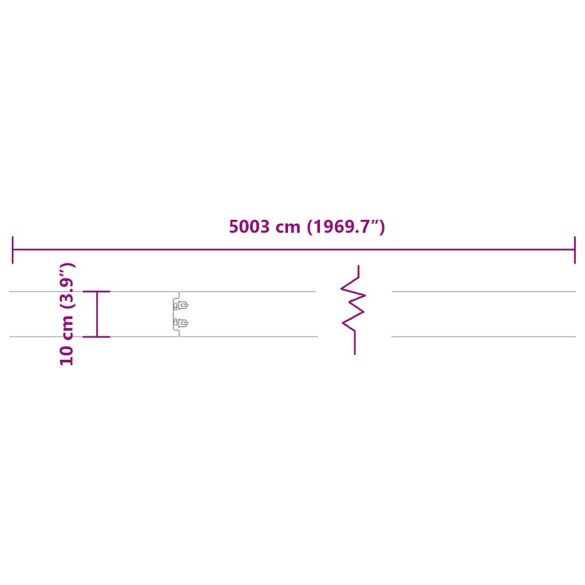 Borduri Gazon Alb Oțel Laminat | 50 buc | Livrare Gratuită