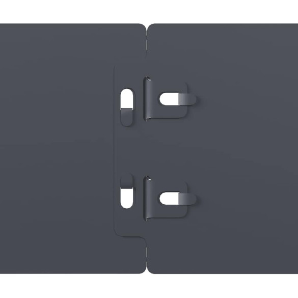 Borduri Gazon Oțel Antracit 50 buc - Livrare Gratuită