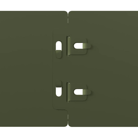 Borduri Gazon Oțel 50 buc - Verde | Livrare Gratuită