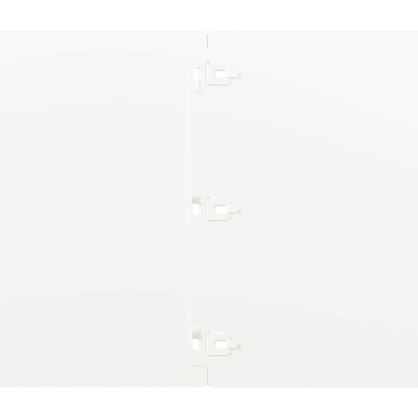 Borduri Gazon Oțel Alb 25x103 cm - Set 10 bucăți