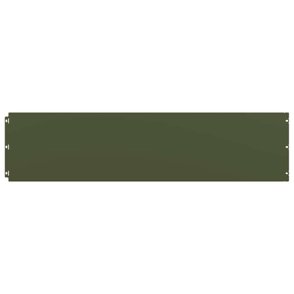 Borduri Gazon Oțel Laminat | 20 buc Verde Măsline | Gratis