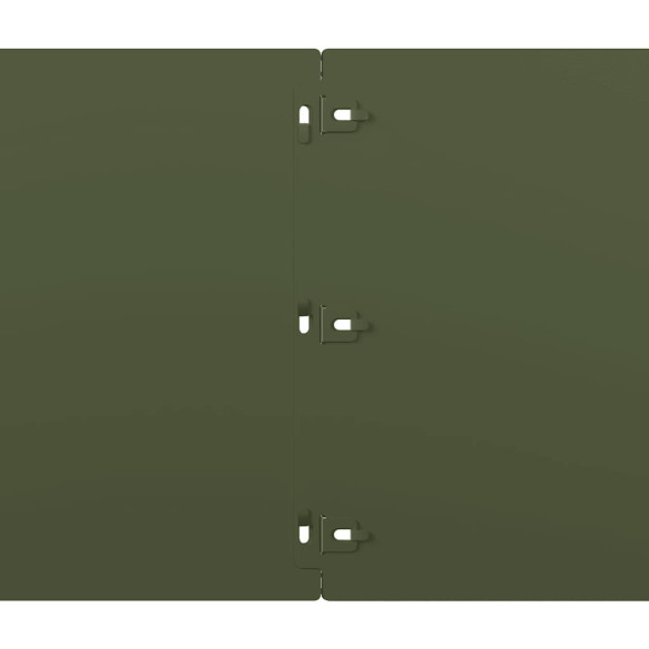 Borduri Gazon Oțel Laminat | 20 buc Verde Măsline | Gratis