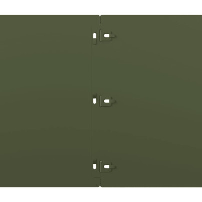 Borduri Gazon Oțel Laminat | 20 buc Verde Măsline | Gratis