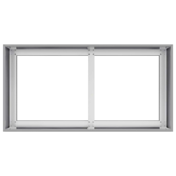 Jardinieră Oțel Galvanizat 80x40x40 cm | Livrare Gratuită