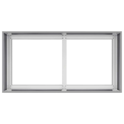 Jardinieră Oțel Galvanizat 80x40x40 cm | Livrare Gratuită