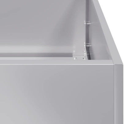 Jardinieră Oțel Galvanizat 80x40x40 cm | Livrare Gratuită