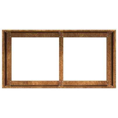 Jardinieră Rusty Oțel Intemperii 80x40x40 cm | Livrare Gratuită