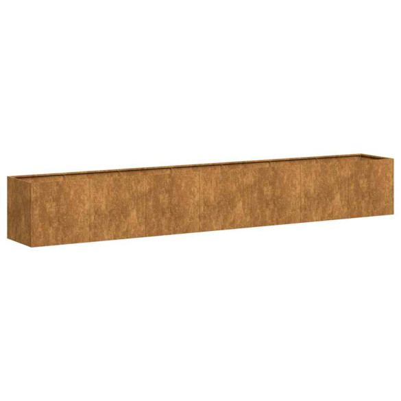 Jardinieră Rusty Oțel 280x40x40 cm - Livrare Gratuită