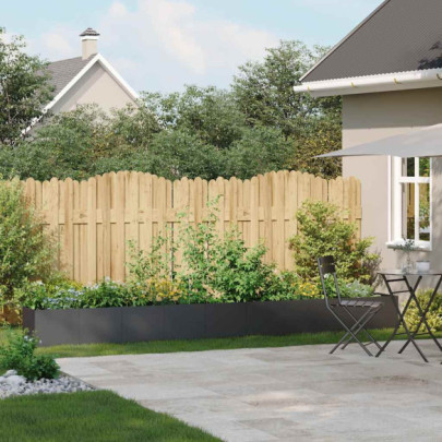 Jardinier Oțel Laminat Negru - 360x40x40 cm | Livrare Gratuită