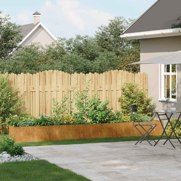 Jardinieră Rusty Oțel Rezistent 360x40x40 cm - Livrare Gratuită