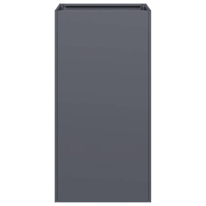 Jardinieră Antracit Oțel Laminat 40x40x80 cm - Livrare Gratuită