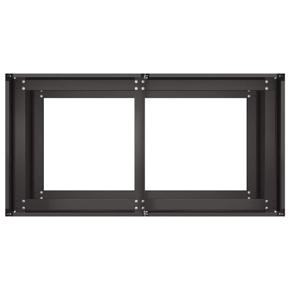 Jardinier Oțel Negru 80x40x80 cm - Livrare Gratuită