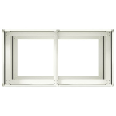 Jardinieră Albă Oțel 80x40x80 cm - Livrare Gratuită