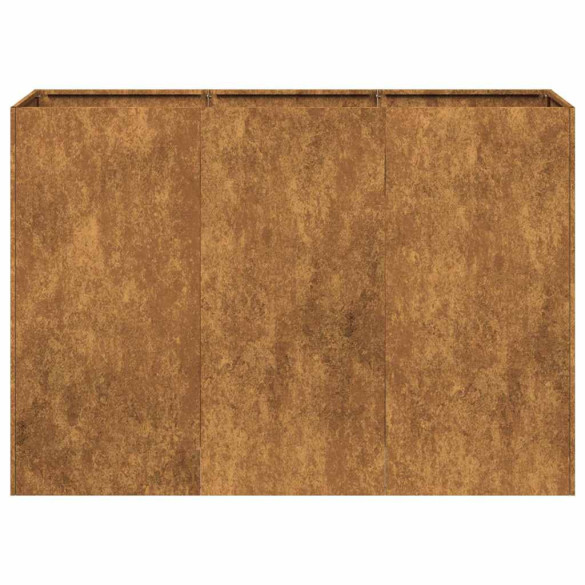 Jardinieră Rusty Oțel 120x40x80 cm - Livrare Gratuită