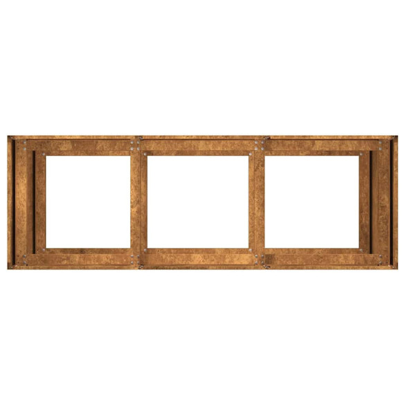 Jardinieră Rusty Oțel 120x40x80 cm - Livrare Gratuită