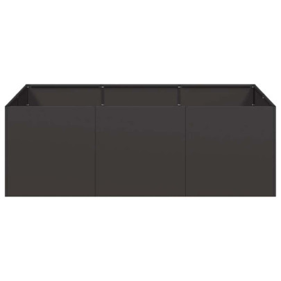 Jardinier Oțel Negru 120x80x40 cm - Livrare Gratuită