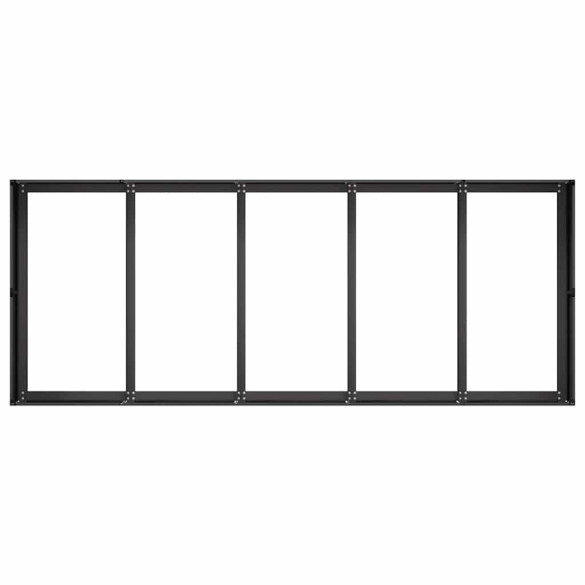 Jardinieră Oțel Negru 200x80x40 cm - Livrare Gratuită