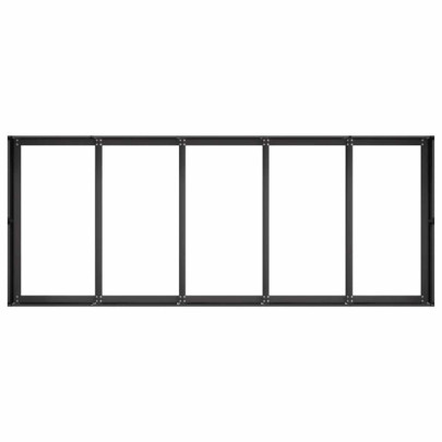 Jardinieră Oțel Negru 200x80x40 cm - Livrare Gratuită