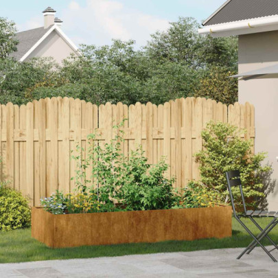 Jardinieră Rusty Oțel pentru Grădină 200x80x40 cm