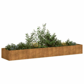 Jardinieră Rusty Oțel Rezistent 360x80x40 cm - Livrare Gratuită