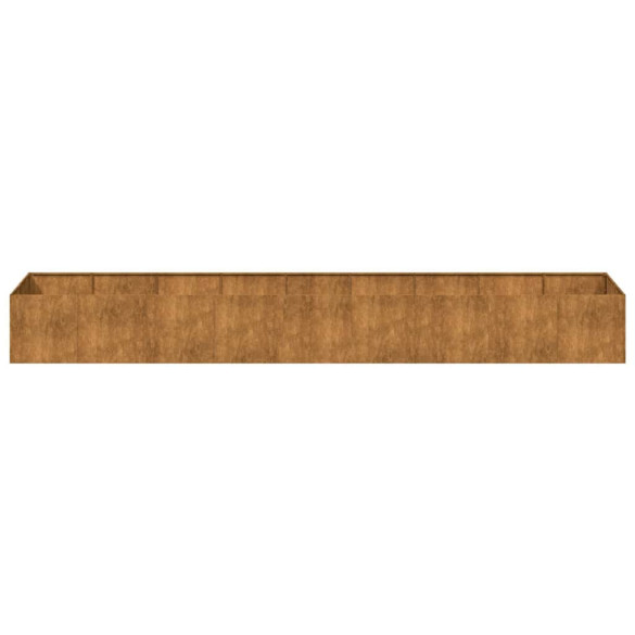 Jardinieră Rusty Oțel Rezistent 360x80x40 cm - Livrare Gratuită