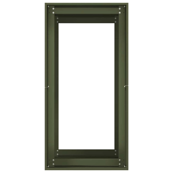 Jardinieră Verde Măsline Oțel 40x80x80 cm - Livrare Gratuită