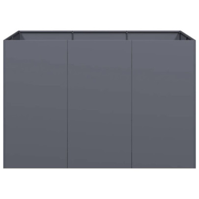 Jardinieră Oțel Antracit 120x80x80 cm - Livrare Gratuită