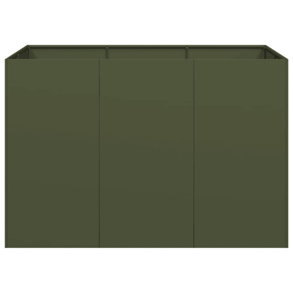 Jardinieră Oțel Verde 120x80x80 cm - Livrare Gratuită