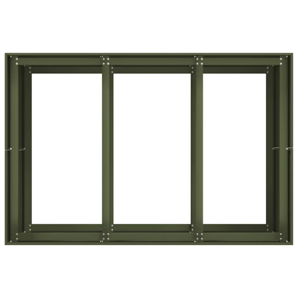 Jardinieră Oțel Verde 120x80x80 cm - Livrare Gratuită