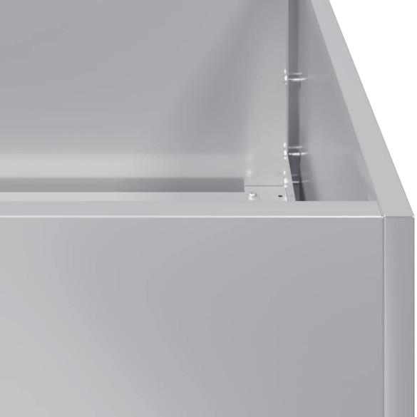 Jardinieră Oțel Galvanizat 120x80x80 cm | Livrare Gratuită