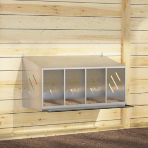 Cutie Cuibar Pui 4 Compartimente Galvanizat | Livrare Gratuita