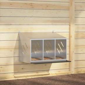 Cutie Cuibar Pui 3 Compartimente Galvanizat | Livrare Gratuita