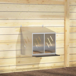 Cutie Pui Metalică 2 Compartimente | Livrare Gratuită