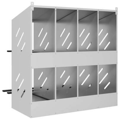 Cutie Pui Metal Galvanizat 8 Compartimente | Livrare Gratuita