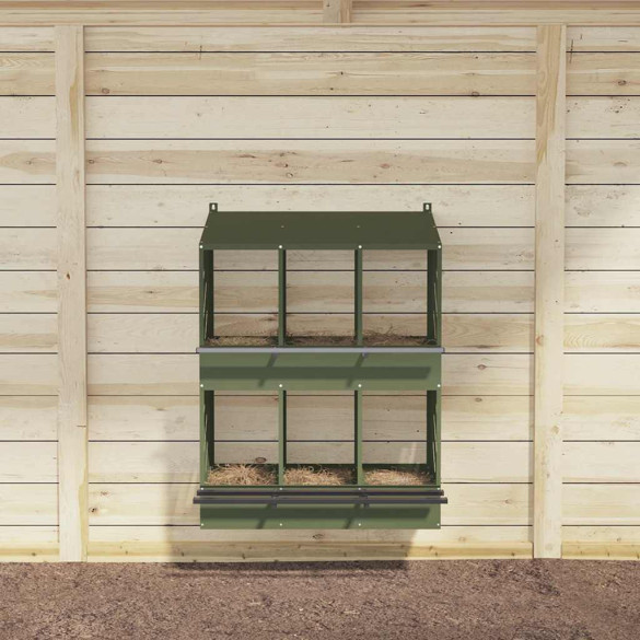 Cutie Pui Metal 6 Compartimente Verde Măsline | Livrare Gratuită