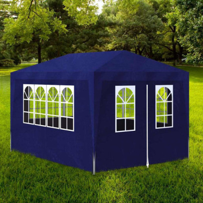 Cort de petrecere - albastru - 3 x 4 m