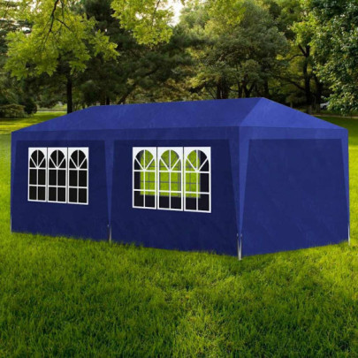 Cort de petrecere - albastru - 3 x 6 m