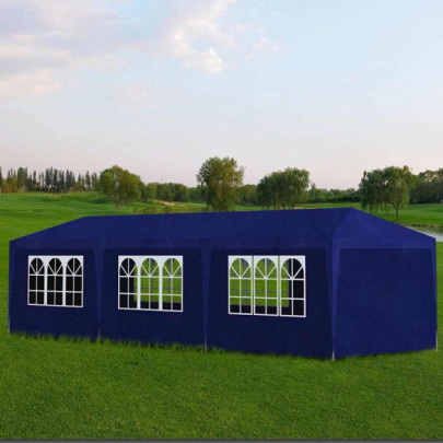 Cort de petrecere - albastru - 3 x 9 m